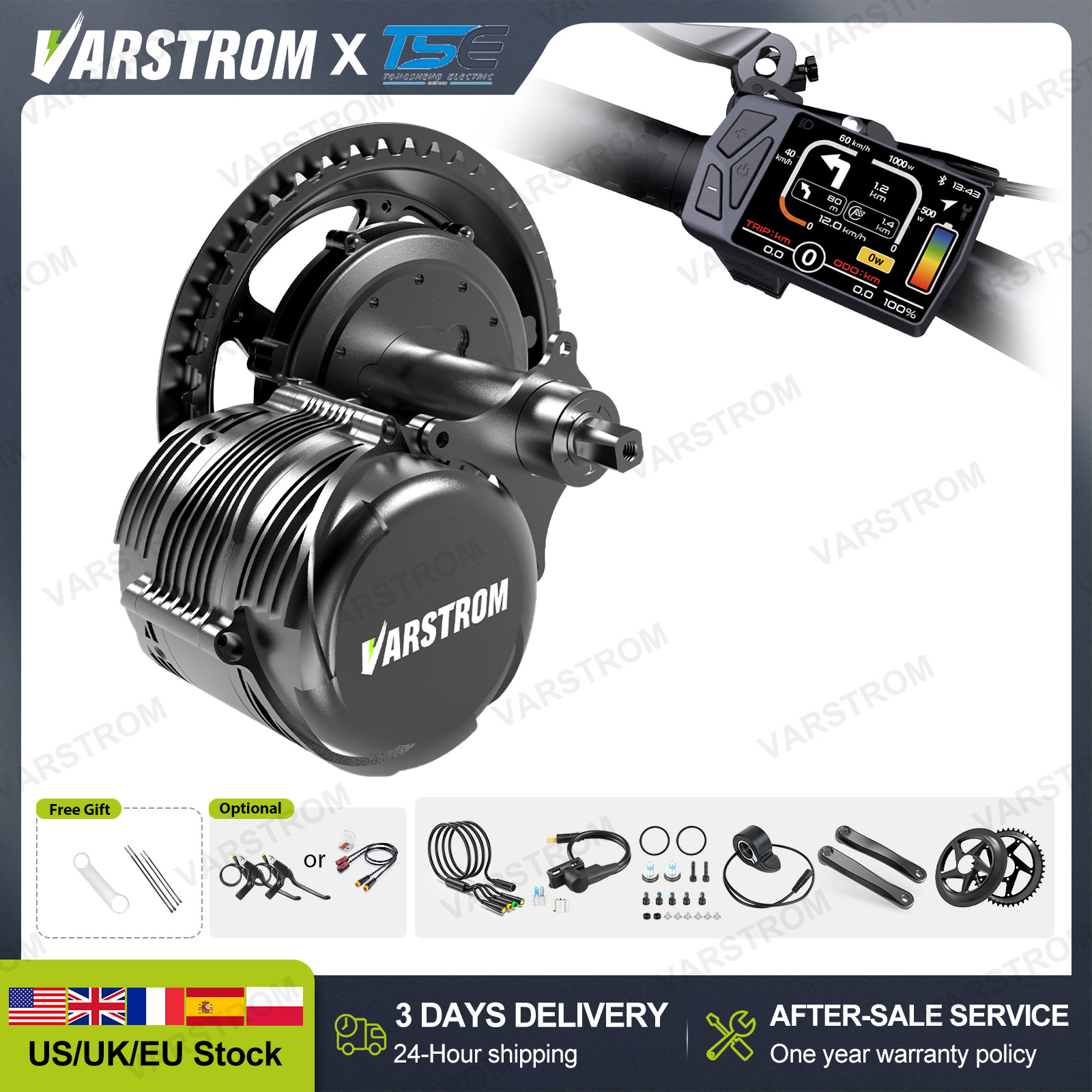 [Entrega rápida em 3 dias nos  - Mid Drive Conversion Kit 1000W avaliação e preço